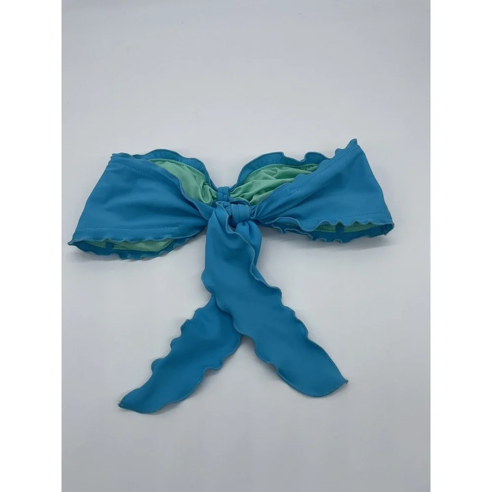 VICTORIAS‎ SECRET Womens Turquoise Blue Bikini Top Medium Swimsuit Summer Halter